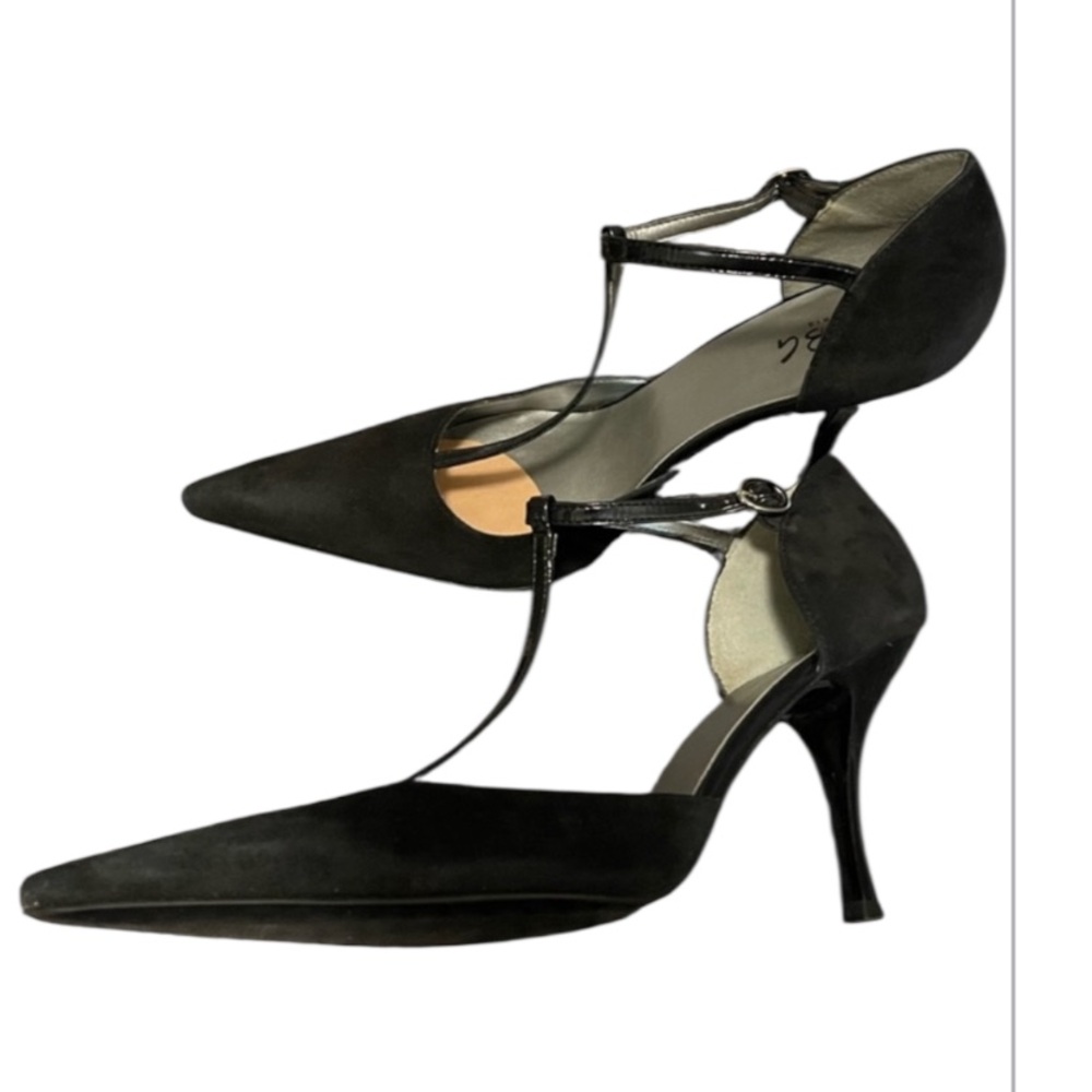 BCBG Paris Black Suede Heels